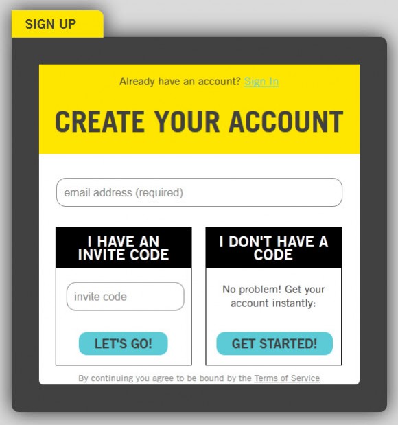 vizify02 Création du compte Vizify