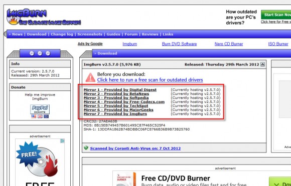 imgburn07 ou cliquer pour télécharger ImgBurn